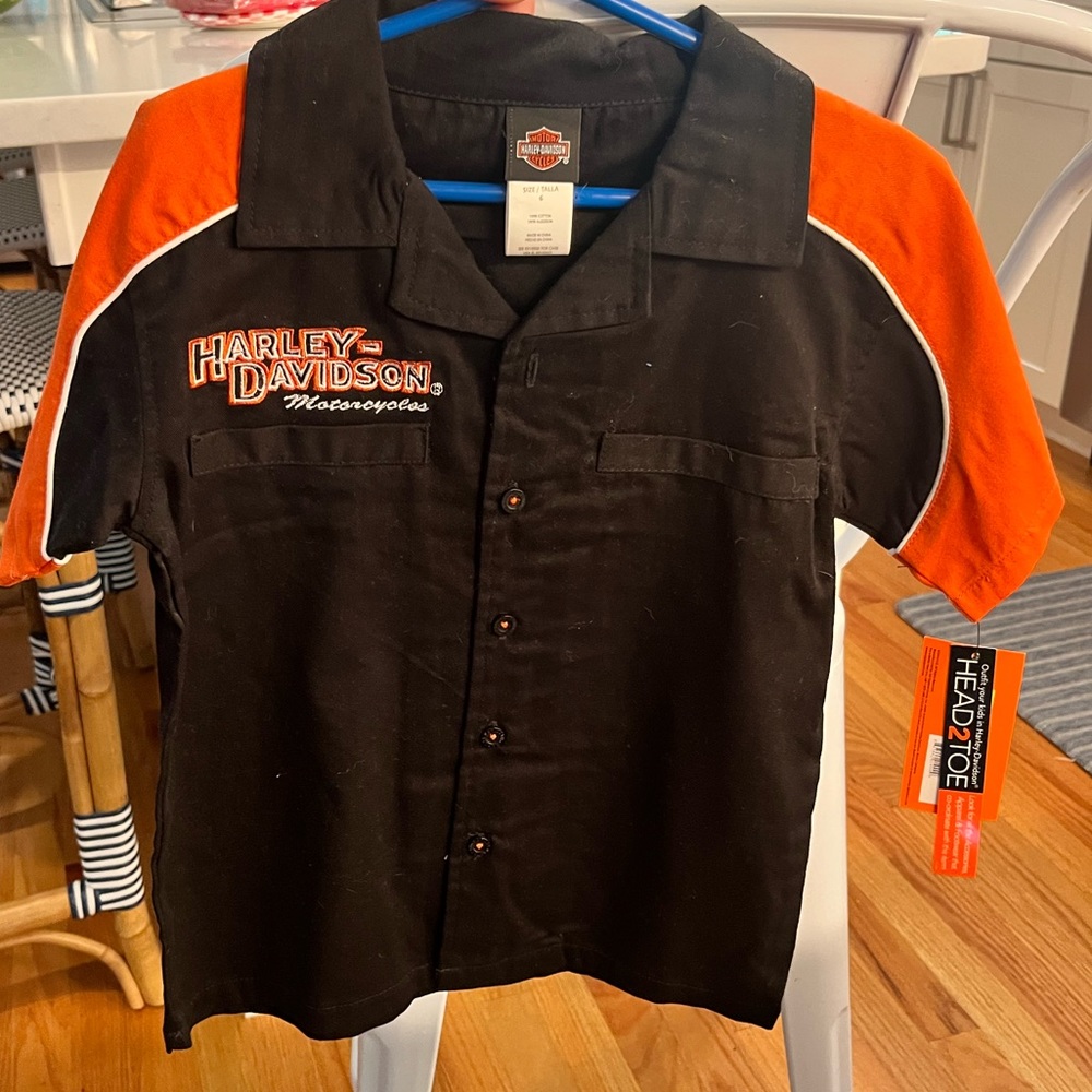 New Harley-Davidson button down shirt with tags